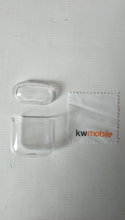 Husă kwmobile pentru casti Apple Airpods 1 și 2, Transparentă [1]