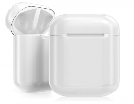 Husă kwmobile pentru casti Apple Airpods 1 și 2, Transparentă [5]
