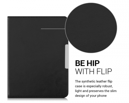 Husă kwmobile pentru Tolino Shine 2 HD din piele artificială, Negru [3]