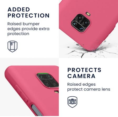 Husa Kwmobile pentru Xiaomi Redmi Note 9S/9 Pro/9 Pro Max, Roz [3]