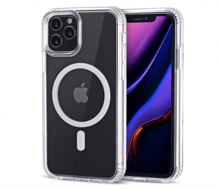 TOATE PRODUSELE - Husă magnetică JProtect pentru iPhone 11 Pro Max cu Magsafe, transparent