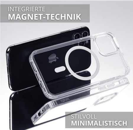 Husă magnetică JProtect pentru iPhone 11 Pro Max cu Magsafe, transparent [5]