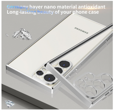 Husă Niphabe pentru Samsung Galaxy S23 Ultra, transparentă, husă din silicon moale [3]