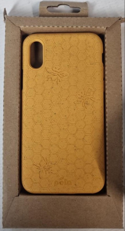 Husă Pela pentru iPhone XR: Eco-Friendly 100% biodegradabilă, galben Honey Bee [1]