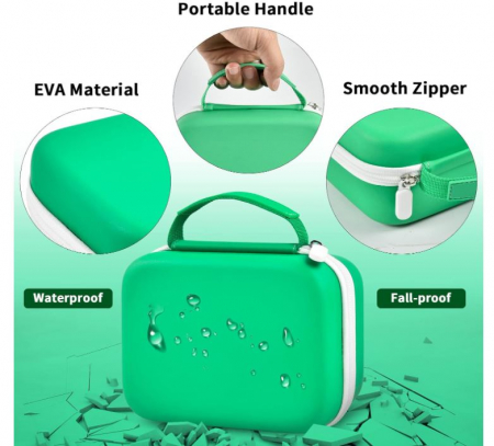 Husa pentru camera foto/video de copii Againmore, verde [2]