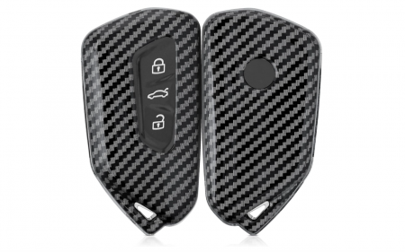 Accesorii Auto - Husa pentru cheie auto Kwmobile compatibilă cu VW Golf 8, negru carbon