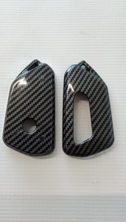 Husa pentru cheie auto Kwmobile compatibilă cu VW Golf 8, negru carbon [5]