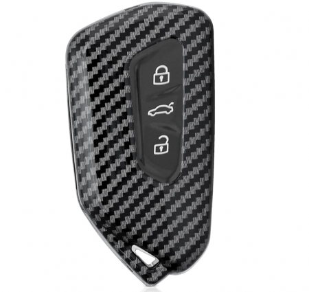 Husa pentru cheie auto Kwmobile compatibilă cu VW Golf 8, negru carbon [10]