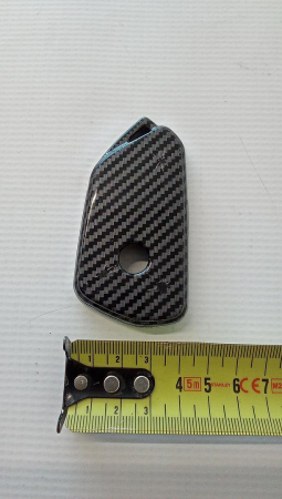 Husa pentru cheie auto Kwmobile compatibilă cu VW Golf 8, negru carbon [2]