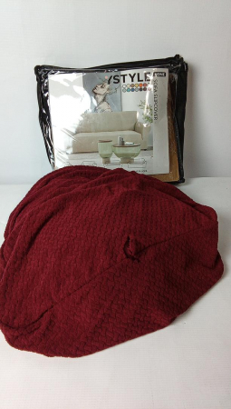 Husa pentru fotoliu Ystyle cu cotiere, visiniu [1]