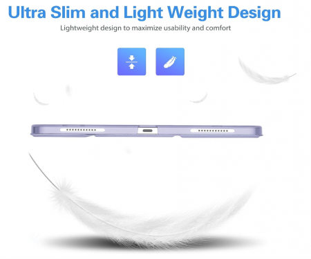 Husă pentru iPad Pro 12.9 2022/2021/2020/2018, violet deschis [7]