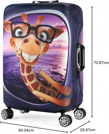 Husă pentru valiză de călătorie 7-Mi 3D Animal Print, 66-71 cm (26-28 inch) [2]