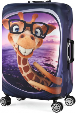 Articole Voiaj - Husă pentru valiză de călătorie 7-Mi 3D Animal Print, 66-71 cm (26-28 inch)