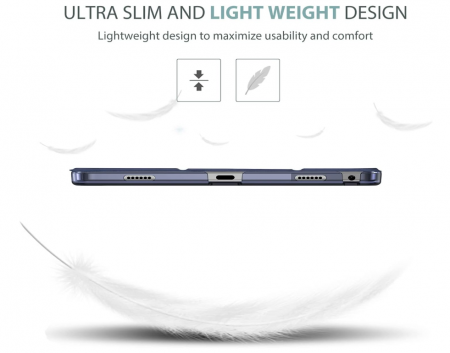 Husă ProCase pentru Lenovo Tab M10 Plus 10.6" (27 cm) 2022 a treia generație TB125/TB128, bleumarin [9]