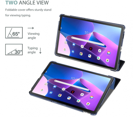 Husă ProCase pentru Lenovo Tab M10 Plus 10.6" (27 cm) 2022 a treia generație TB125/TB128, bleumarin [6]