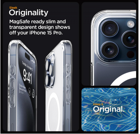 Husa Spigen Magnetic Ultra Hybrid MagFit pentru iPhone 15 Pro (2023), Bleumarin [5]