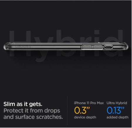 Husă Spigen Ultra Hybrid pentru iPhone 11 Pro Max (2019), Transparentă [6]