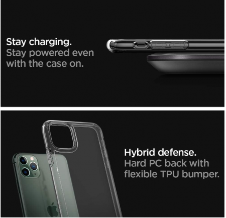 Husă Spigen Ultra Hybrid pentru iPhone 11 Pro Max (2019), Transparentă [8]
