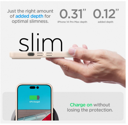 Husă Spigen Ultra Hybrid pentru iPhone 14 Pro Max, Bej [6]