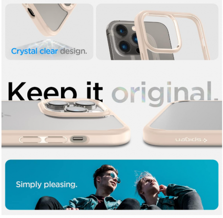 Husă Spigen Ultra Hybrid pentru iPhone 14 Pro Max, Bej [3]