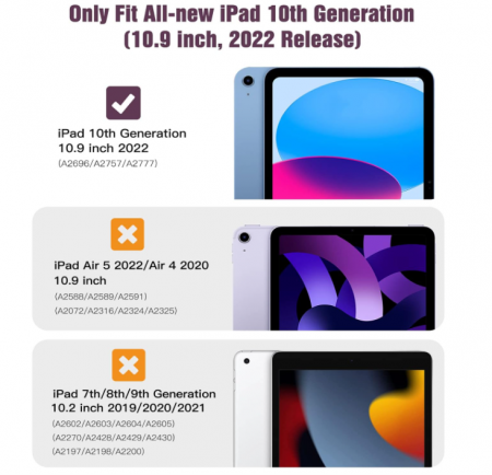 Husă TiMOVO pentru iPad a 10-a generație 2022, violet [3]