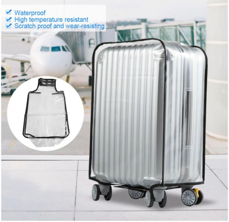 Husă transparentă pentru valiză din PVC, Jerliflyer, 70 cm [4]