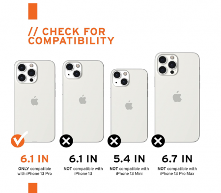 Husa URBAN ARMOR GEAR pentru iPhone 13 Pro, negru [3]