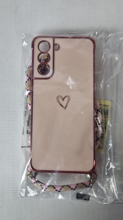 Husă Vauki pentru Samsung Galaxy S21 5G cu snur, roz [1]