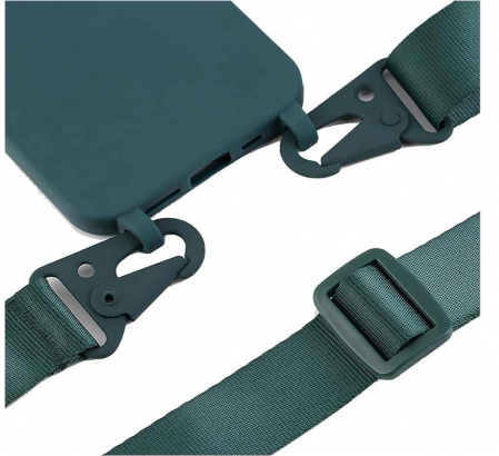 Husă Vrupin cu curea umar pentru Samsung Galaxy S23+ si 2 folii ecran din sticlă securizată, verde deschis [3]