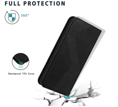 Husă ZONNAVI pentru Oppo Find X5 5G, din piele PU, negru [4]