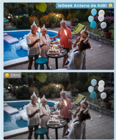 ieGeek IG20 Cameră de supraveghere exterioară cu antenă WiFi duală [1]