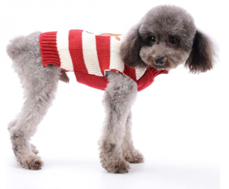 Imbracaminte de iarna pentru caini HRTTSY, model cu ren de Craciun, marime medie [5]