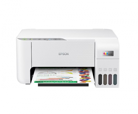Imprimanta multifunctionala, Epson, EcoTank L3256, inkjet, color, A4, Wifi, Alb [0]