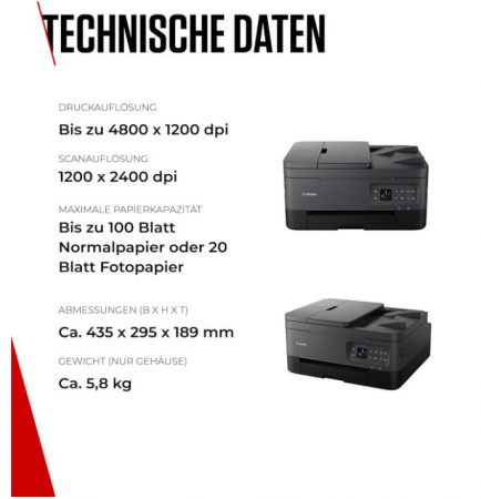 Imprimantă multifuncțională inkjet color CANON Pixma TS7450i, wifi, A4 [8]