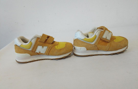 Încălțăminte sport pentru copii cu scai New Balance 574, galben, marime 28 [2]