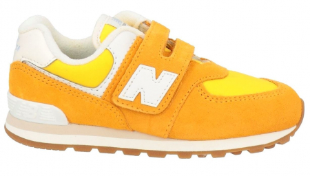 TOATE PRODUSELE - Încălțăminte sport pentru copii cu scai New Balance 574, galben, marime 28