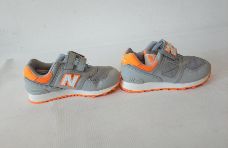 Încălțăminte sport pentru copii New Balance 574, gri/portocaliu, marime 28.5 [1]