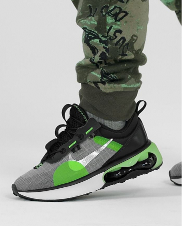 Încălțăminte sport pentru copii Nike Air Max 2021 DB1109-004, negru/verde/gri, marime 27.5 [6]