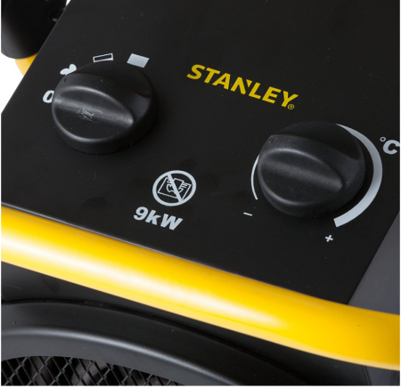 Incalzitor industrial electric Stanley ST-309-401-E, 9000 W, negru/galben [6]