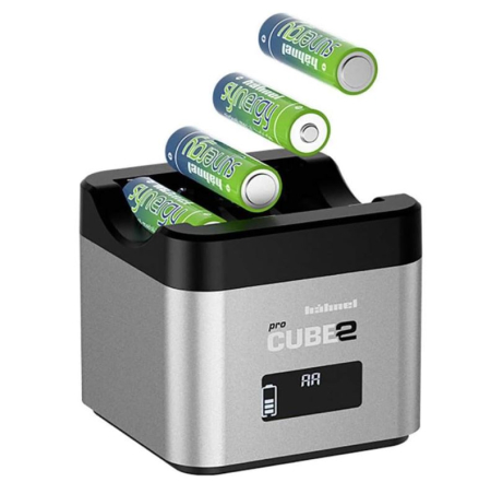 Incarcator dublu Hahnel ProCube 2 pentru Canon LP-E6/E8/E17 + AA si USB 2.4A [6]