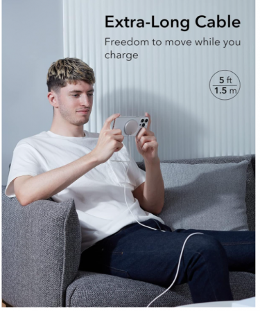 Incarcator fara fir pentru telefon ESR HaloLock compatibil cu MagSafe [6]