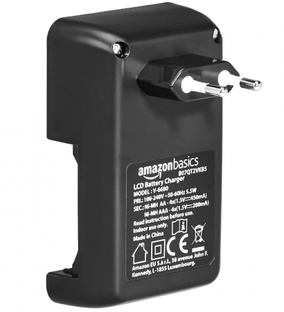 Încărcător inteligent pentru baterii Amazon Basics, 4 baterii AA/AAA [2]