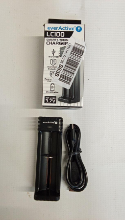 Încărcător pentru baterii everActive LC-100 Micro USB pentru 1 x acumulator, LC-100, negru [1]