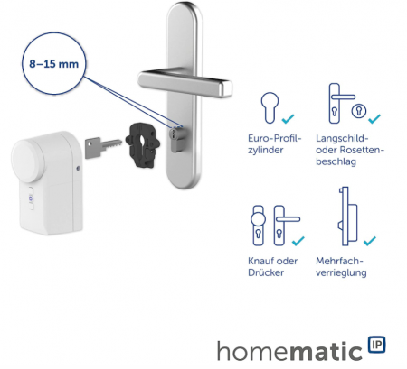 Incuietoare electronică inteligenta ușa Homematic IP Smart Home, prin aplicație,154952A0 [7]
