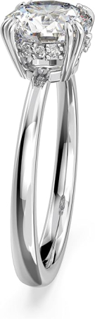 Inel Swarovski Cocktail Stilla, Tăietură rotundă, Finisaj argintiu, Marime 50 [7]