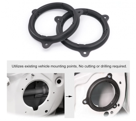 Inele adaptoare boxe de 165 mm Sound-way, Compatibile Renault, Nissan, Dacia, Smart [1]