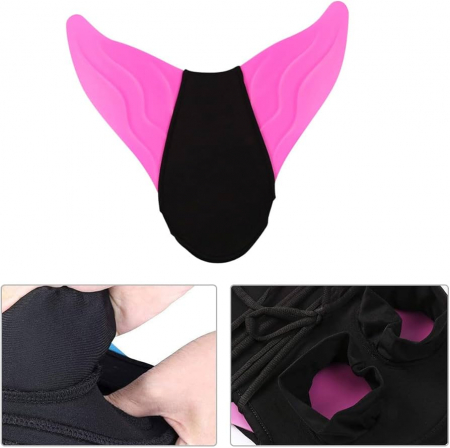 Inotatoare pentru coada de sirena Shepretty wupuG4-130, 49 x 45 cm, roz, 3-13 ani [4]