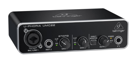 Interfata audio USB Behringer U-Phoria UMC22, negru [3]