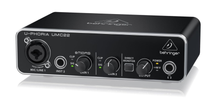 TV, Audio & Foto - Interfata audio USB Behringer U-Phoria UMC22, negru