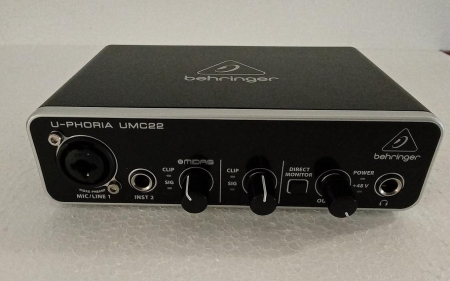 Interfata audio USB Behringer U-Phoria UMC22, negru [2]